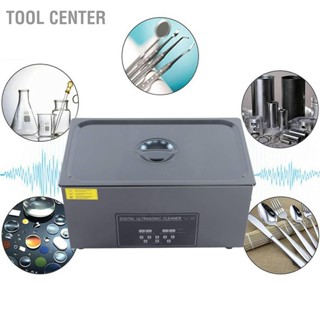 Tool Center Ultrasonic Cleaner Degassing Variable Wave 22L for Laboratory PCB Auto Parts Degreasing YM‑822A