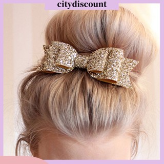 &lt;citydiscount&gt;  กิ๊บติดผมประดับโบว์ Glitter สําหรับเด็ก