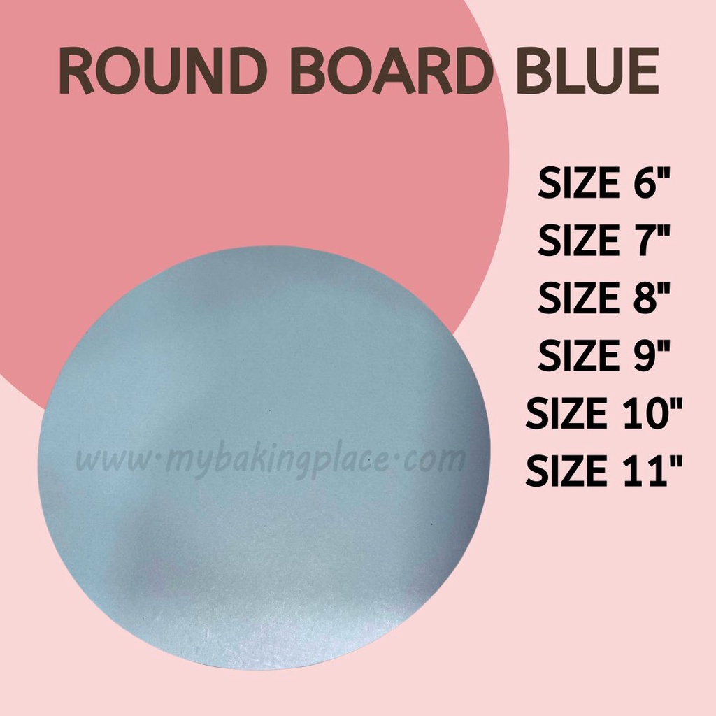 Blue Round Cake Board Tempat Leak Kek Papan Kek Cake Board Papan Kek Cake Board Round Blue Bekas Kek