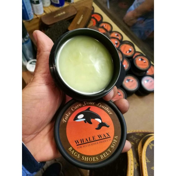 ไขวาฬ Whale Wax ครีมบำรุงหนัง ยืดอายุการใช้งาน 💥 แถมฟรี ผ้า +ฟองน้ำ💥