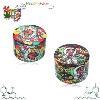 Grinder Honeypuff grinder 63mm. เครื่องบด ที่บด ขนาด 63มม. 4 ชั้น Metal grinder Rasta