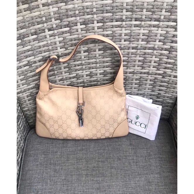 Gucci Jackie vintage handbag beige(แท้)