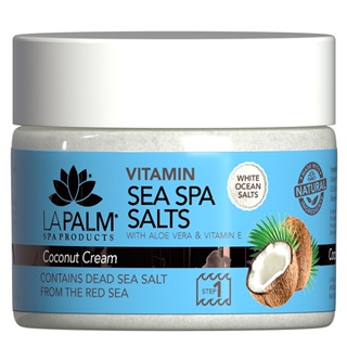 LA PALM VITAMIN SEA SPA SALTS COCONUT CREAM  340 g  ของแท้!! / Soak แช่ผิวกาย