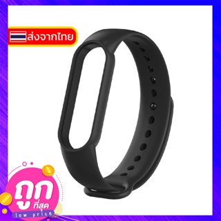 #299 สายนาฬิกาซิลิโคน สำหรับ Xiaomi Mi Band 5 Miband 5 สีดำ TPE TPU Silicon (พร้อมส่ง)