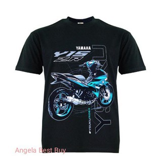 เสื้อยืดผ้าฝ้ายพิมพ์ลายแฟชั่น ใหม่ เสื้อยืด ผ้าฝ้าย 100% พิมพ์ลาย Y15 ZR YAMAHA YSUKU RIDER MOTOR