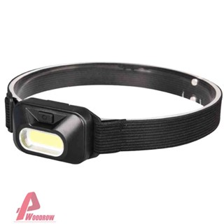 (WOOD)^พร้อมส่ง ไฟฉายสวมศีรษะ LED COB 5W 3 โหมด กันน้ํา สําหรับขี่จักรยานกลางแจ้ง [Woodrow.th]