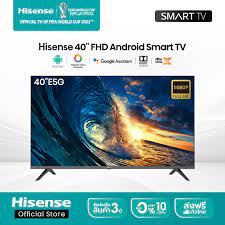 [ผ่อน 0% นาน 6 เดือน] Hisense ทีวี 40 นิ้ว LED FHD Android 9.0 TV Wifi /Google assistant &amp; Netflix &amp; Youtube-USB, Free