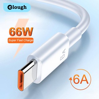 Elough สายชาร์จเร็ว USB C 66W 6A Type C สําหรับ Huawei Mate 40 50