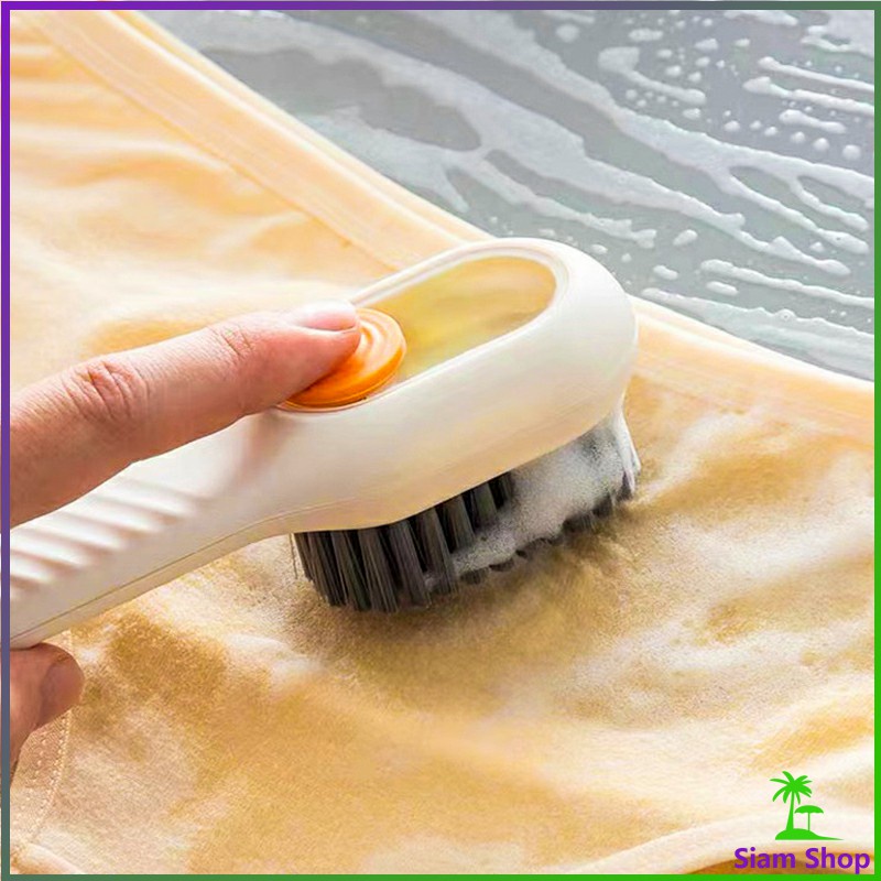 Siam แปรงรองเท้ามีช่องใส่น้ำยา Shoe brushes