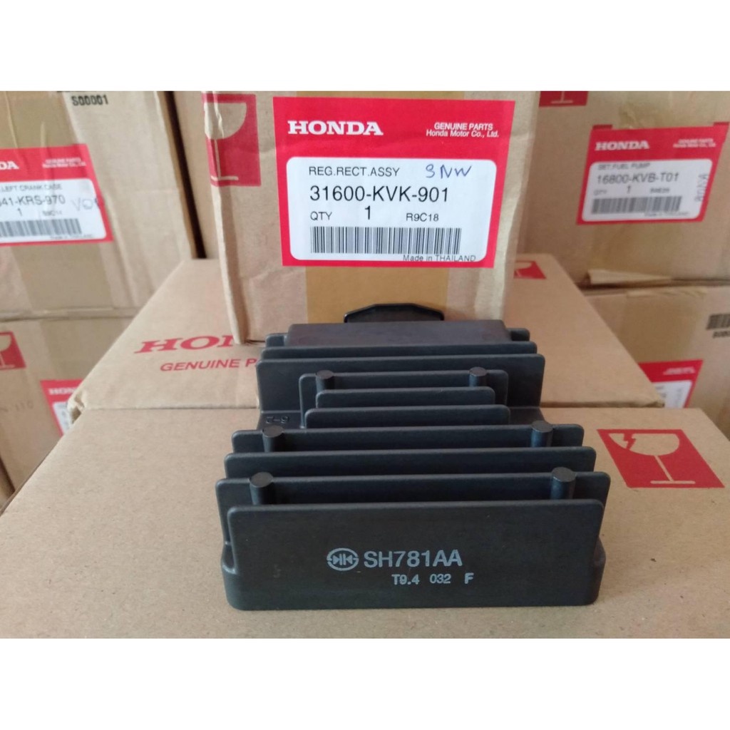 แผ่นชาร์ต ตัวชาร์จไฟ ตัวควบคุมไฟ ของแท้เบิกศูนย์ Honda ตัวชาร์จไฟcbr CBR150i CBR250 CBR300 รหัสอะไหล