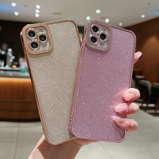 เคสสำหรับไอโฟน 14/13/11/12 Promax กลิตเตอร์ใสกันกระแทกขอบเหลี่ยมกล้องป้องกันเต็มรูปแบบ Case For iPhone 11,12,13,12promax,13promax,14pro,14promax,14plus เคสไอโฟน