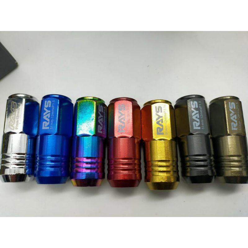 Irays racing nut &lock taayar nut pajang ล้อ nut sport rim nut besi m12x1.5 100% besi