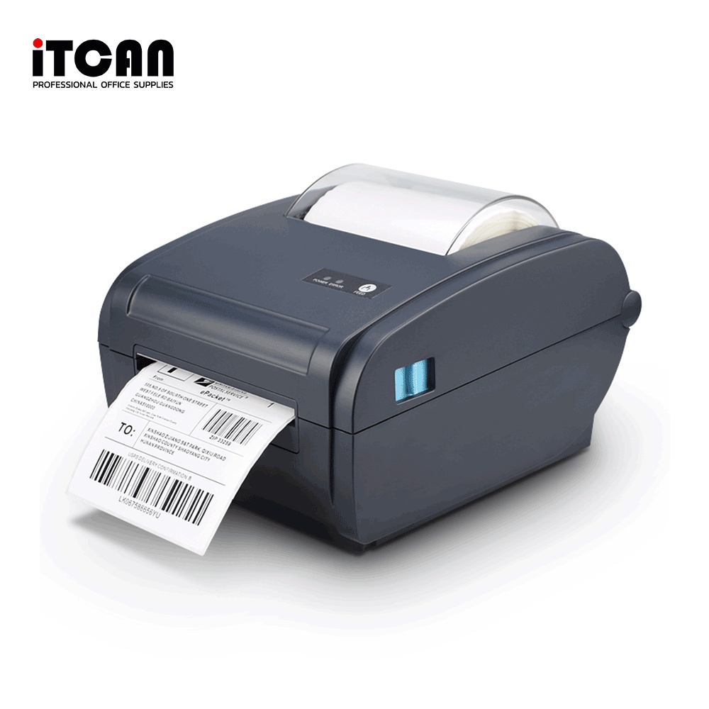 iTCAN เครื่องพิมพ์ฉลากสินค้า iC-1324D บาโค้ด label ใบปะหน้า shopee ไม่ใช้หมึก ประกันศูนย์ Gprinter เครื่องพิมพ์ความร้อน