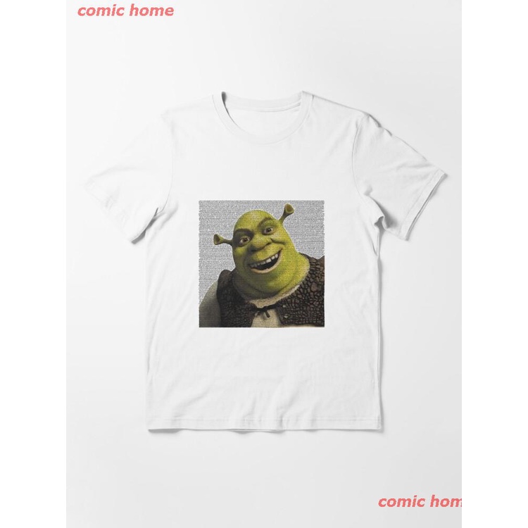 New Shrek Movie Script Essential T-Shirt เสื้อยืด ดพิมพ์ลาย เสื้อยืดผ้าฝ้าย คอกลม cotton ความนิยม sa