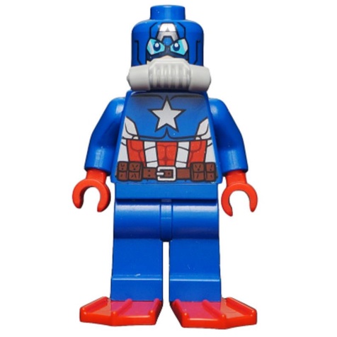 Lego Minifigure Marvel sh214 Scuba Captain America