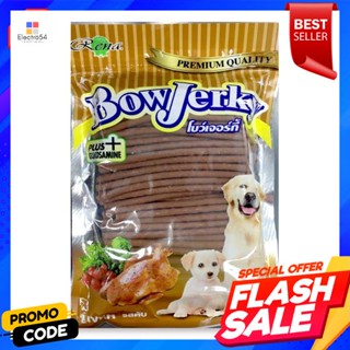 โบว์เจอร์กี้ อาหารเสริมสุนัข รสตับ 800 ก.Bow Jerky Dog Food Liver Flavor 800 g.