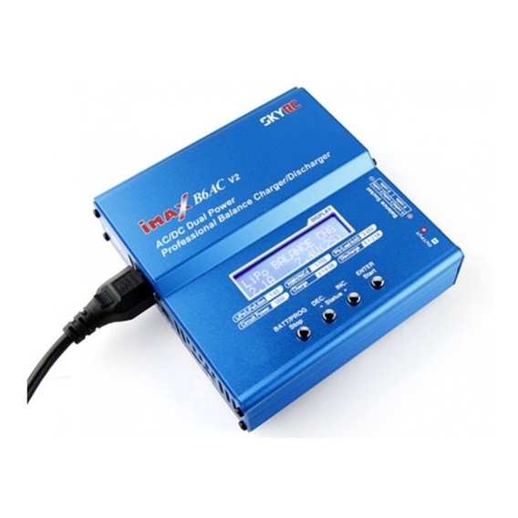 Imax B6ac เครื่องชาร์จ แบตเตอรี่ T Plug + หัวแปลงXt60 เนกประสงค์ balance charger มีปลั๊กหลายแบบ LiPo Li-ion Battery Disc