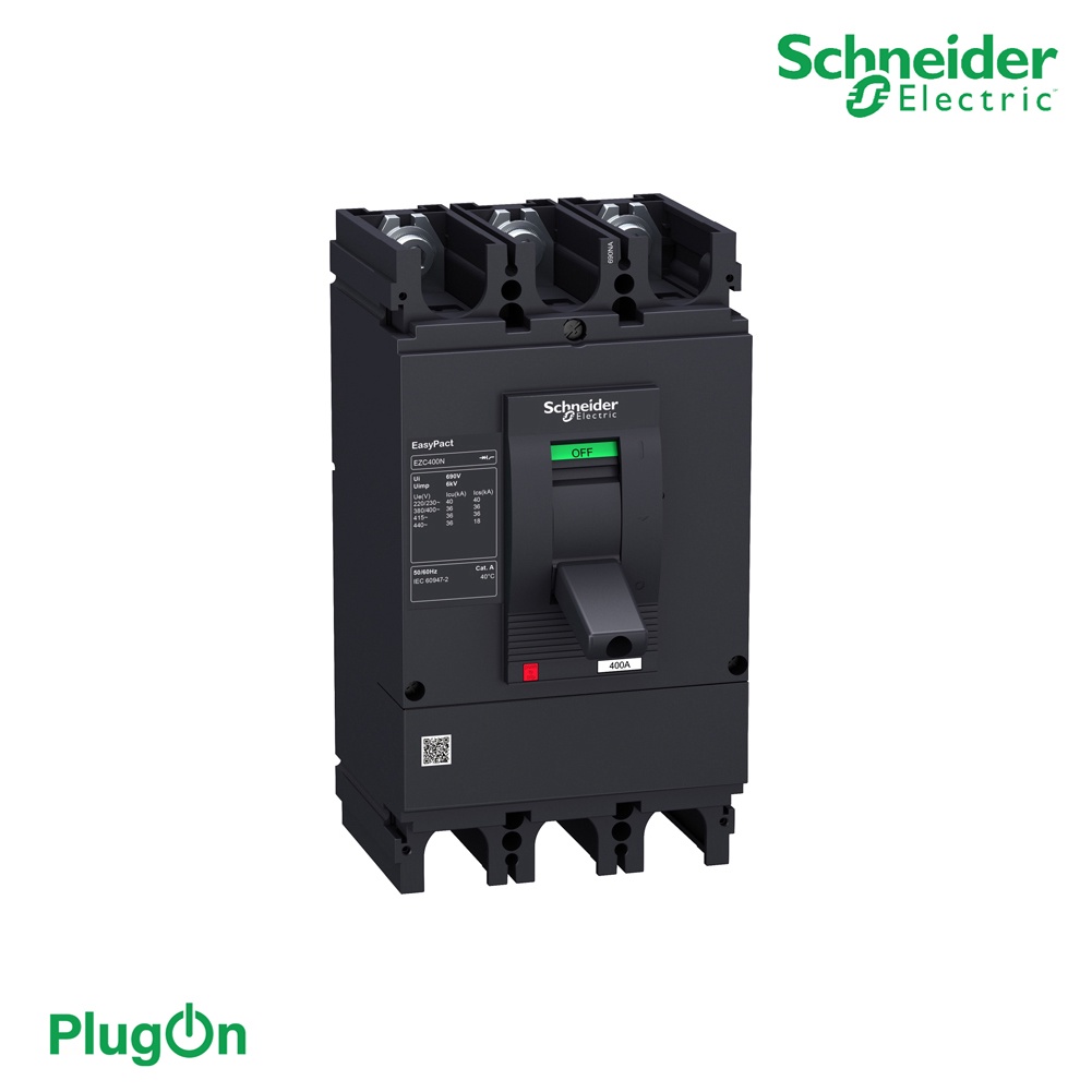 Schneider Circuit Breaker Easypact EZC400N - TMD - 320A - 3 Poles 36kA รหัส EZC400N3320N I PlugOn