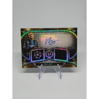 2021-22 Topps Museum Collection UEFA Noa Lang Relic Auto