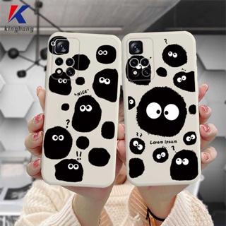 เคสโทรศัพท์มือถือแบบนิ่ม การ์ตูนสีดำถ่านหิน Xiaomi Redmi Note 9 8 10 10S 9 PRO MAX 9S POCO C3 C31 X3 NFC X3 PRO M3 9 9C NFC เคส