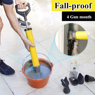 ปูนซิเมนต์มะนาวปั๊ม Grouting Mortar Sprayer Applicator Grout Filling Tools พร้อมหัวฉีด 4 หัว,