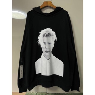 JUSTIN BIEBER WORLD TOUR FOREVER 21 PURPOSE TOUR MERCHANDISE COTTON HOODIE SWEATSHIRT BLACK เสื้อฮู้ดดี้ จัสตินบีเบอร์