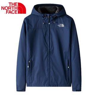 👍45-110KG👍M-5XL The North Face เสื้อแจ็คเก็ตแขนยาว กันลม กันน้ำ ลายโลโก้ สำหรับตกปลา ปีนเขา กลางแจ้ง