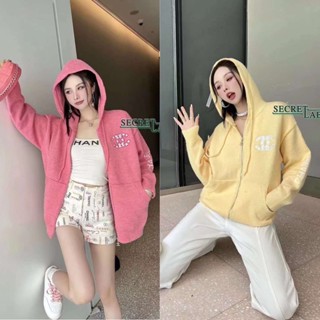 เสื้อไหมพรมแขนยาว ปัก CC