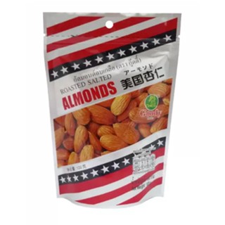 Goody Almonds Roasted Salted 100g.กู๊ดดี้ อัลมอนด์อบเกลือ100ก.อาหาร ขนมขบเคี้ยว  ถั่ว