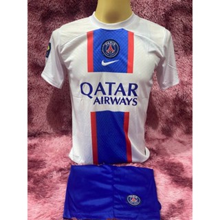ชุดกีฬา ปารีส เสื้อพร้อมกางเกงใหม่ล่าสุดเสื้อบอล 2022 กับ 2023 หรือผ้าดีใส่สบาย