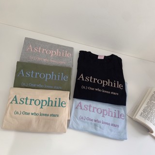 เสื้อยืดโอเวอร์ไซด์ ผ้าคอตตอน งานปัก astrophile