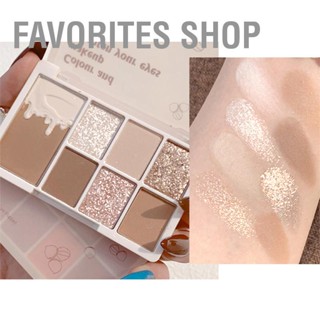 Favorites Shop พาเลทอายแชโดว์ บลัชออน เนื้อแมตต์ กลิตเตอร์ 7 สี สําหรับผู้หญิง