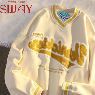 SWAY  เสื้อกันหนาว เสื้อฮู้ด นค้ามาใหม่ ใส่สบายๆ หลวม ทันสมัย Korean Style Beautiful Unique S011364 36Z230909