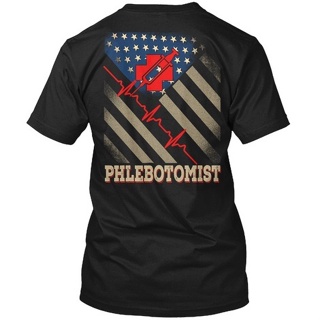 เสื้อยืดผ้าฝ้ายพิมพ์ลายขายดี Yuanl5 {พร้อมส่ง เสื้อยืดแขนสั้น พิมพ์ลาย Awesome Phlebotomist Hanes พลัสไซซ์ ของขวัญวันเกิ