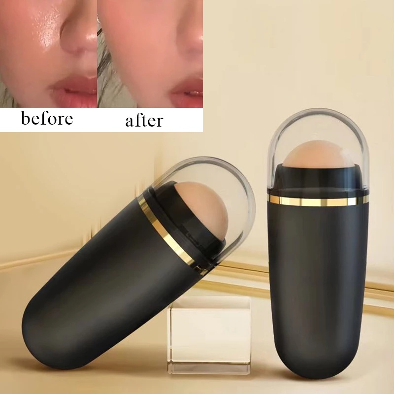 Oil-Absorbing Volcanic Face Roller Oil Control Face Cleaner หินธรรมชาติเครื่องนวดหน้า Skincare Beaut