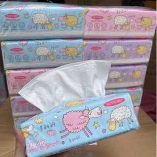 ทิชชู่ Greenair Tissue ลายลิขสิทธิ์แท้ 100% Sanrio หนา 3 ชั้น (1 ห่อ/ 70 แผ่น)