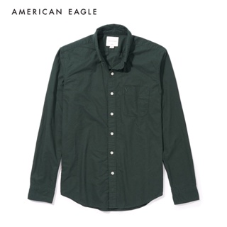 American Eagle Slim Fit Oxford Button-Up Shirt เสื้อเชิ้ต ผู้ชาย อ็อกฟอร์ด ทรงสลิม  (NMSH 015-2100-788)