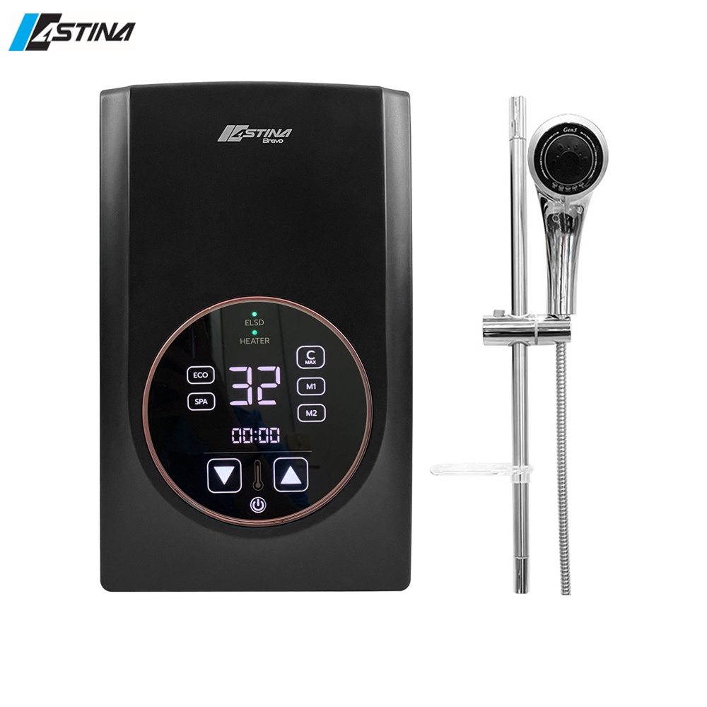 ASTINA เครื่องทำน้ำอุ่น รุ่น BRAVO X3 3500วัตต์ สีดำ ระบบ Digital Luxury