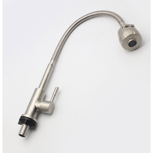 ก๊อกซิงค์ล้างจาน คออ่อน หัวปรับระดับน้ำได้ 2 ระบบ อย่างดี รุ่น DGS4208