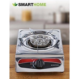 SMARTHOME เตาแก๊สสแตนเลสหัวเทอร์โบ รุ่น SM-GA1H-08 Single Turbo Gas Stove🔰รับประกัน3ปี