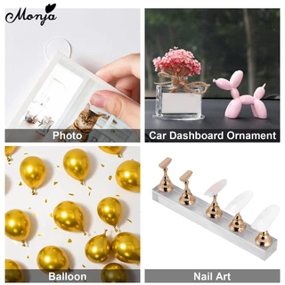 Monja เทปกาวสองด้าน สําหรับตกแต่งเล็บ DIY 100 ชิ้น