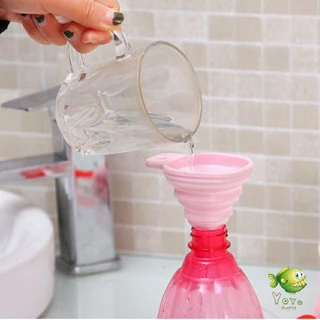 YOYO กรวยซิลิโคน พับเก็บประหยัดพื้นที่ พกพาสะดวก Silicone funnel