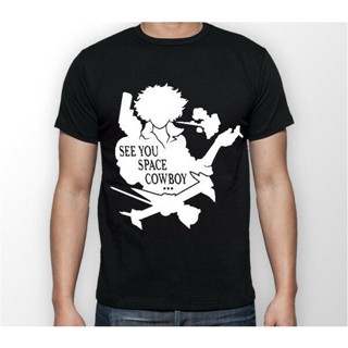 ขายดี!ขายดี เสื้อยืดลําลอง แขนสั้น พิมพ์ลายอนิเมะวัว Bebop Spike Spiegel JGkeoa40AHbcjl46S-5XL