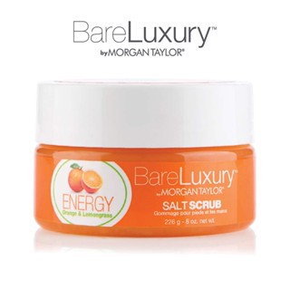 Bare Luxury by Morgan Taylor Scrub Orange &amp; Lemongrass size 226 g.สครับน้ำตาลช่วยผลัดเซลผิวเก่าเผยผิวใหม่ ขาวกระจ่างใส