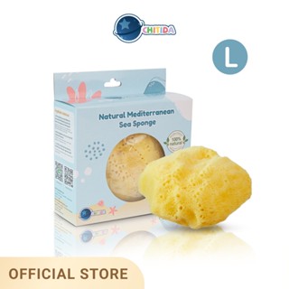 Chitida Natural Mediterranean Sea Sponge  ฟองน้ำธรรมชาติ 100% ชนิด Fine Silk สำหรับอาบน้ำ ขนาด L