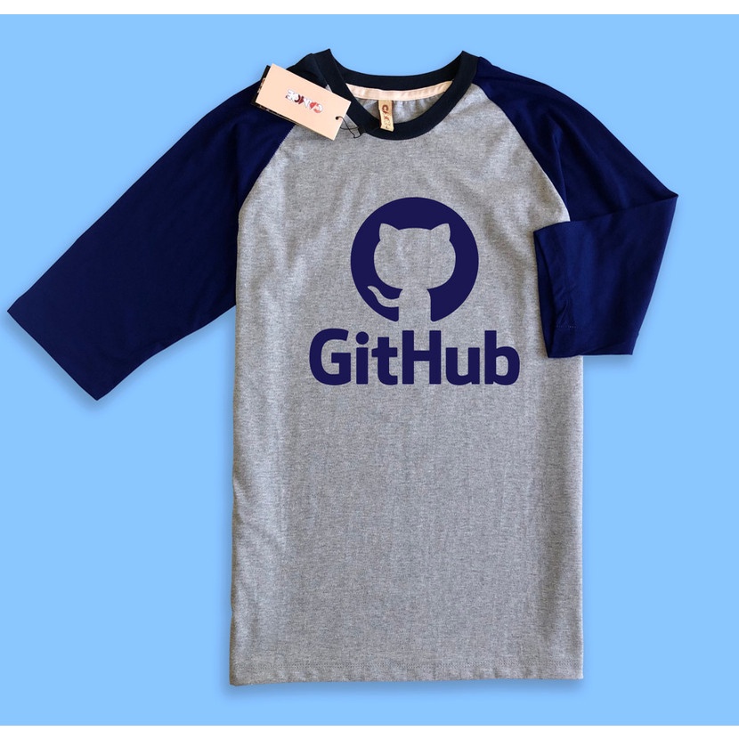 เสื้อยืด Raglan โลโก้ Github