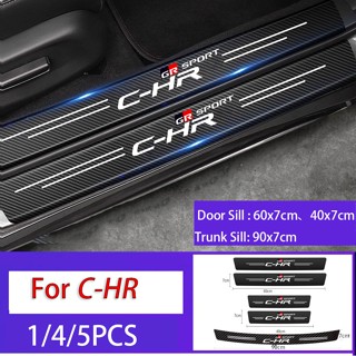 สติกเกอร์คาร์บอนไฟเบอร์ กันน้ํา สําหรับติดกันชนหลังรถยนต์ Toyota CHR C-HR GR