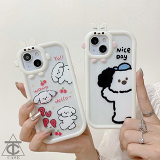 Compatible for iPhone 14 Pro Max 13 Pro Max 12 11 Pro Max X XR XS Max XR 7 8 Plus เคสใสมือถือลายการ์ตูนลิตเติ้ลมอนสเตอร์