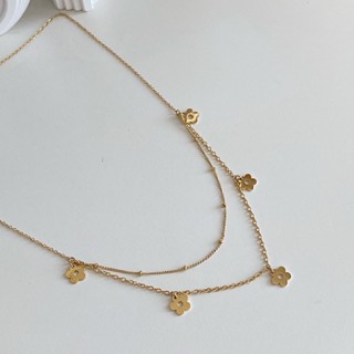 imean.store - Daisy lovers necklace with titanium | สร้อยคองานไทเทเนี่ยมชุบ 18k gold