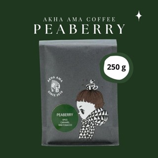 AKHA AMA COFFEE กาแฟอาข่า อ่ามา - PEABERRY ( 250 g )( Medium คั่วกลาง )